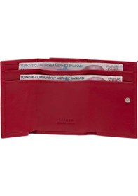 Resim Tergan Kırmızı Deri Erkek Cüzdan - S1ce00001650-c71 Kırmızı 