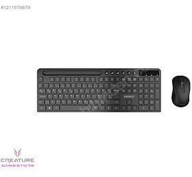 Resim Everest KM-730 Siyah Kablosuz Q Multimedia Klavye + Mouse Set 