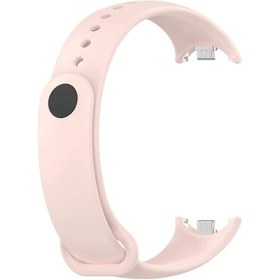 Resim Oldfriend Xiaomi Mi Band 8 Uyumlu Spor Silikon Bileklik Ayarlanabilir Hook Loop Kayış 