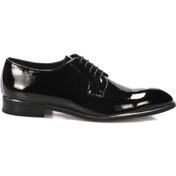 Resim İnci Hakiki Deri Siyah Erkek Oxford Ayakkabı 120130009108 