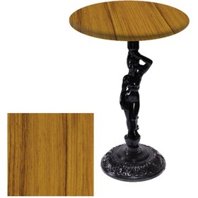 Resim Dockers Bistro Döküm Masa (Çipa Angel Werzalit Yuvarlak Q 70cm) - Real Teak 