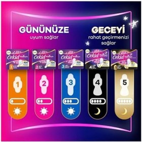 Resim Orkid Platinum Hijyenik Ped Uzun Boy 3 Süper Ekonomik Paket 16 Adet Ped 