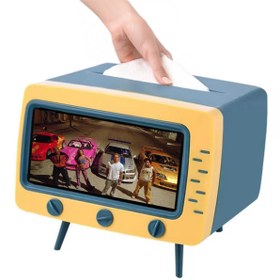 Resim Genel Markalar Sn-24896 Telefon Tutuculu Peçete Kutusu Çok Fonksiyonlu Kılıf Organizer 