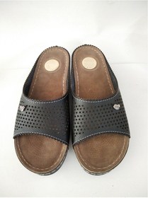 Resim Kadın Terlik Anotomik Taban Korumalı Siyah 