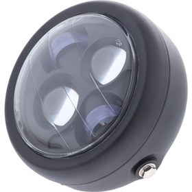 Resim 6.5 '' Yuvarlak Motosiklet Beyaz Halo LED Far Değiştirme Dayanıklılığı Siyah 