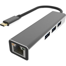 Resim Vcom DH311A Type-C To USB3.0-3 + RJ45 Çoklayıcı 