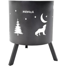 Resim Nurgaz Orman & Bahçe Şöminesi Hayvan Figürlü – Büyük Boy NG OS 