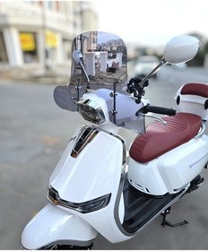 Resim Motocam Küba Bannry Ön Cam 2024-2026 Model 39cm Füme Renkli 4mm Elcikli Aparatsız 