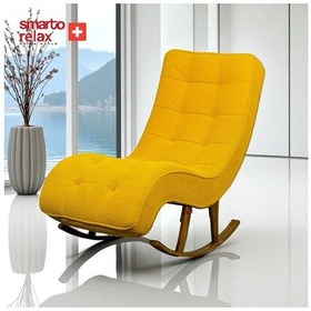 Resim Smarto Relax Dinlenme Koltuğu Paris 2 Sallanan Ergonomik Teddy/şönil Sarı Sarı 