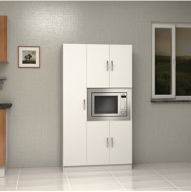 Resim Gökberk Modüler Mobilya Sistemleri Gökberk Gb-7002 5 Kapaklı Fırın Bölmeli Çok Amaçlı Dolap 