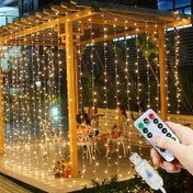 Resim 600 LED'li Dış Mekan Peri Işık Telleri Uzaktan Kumandalı, USB Güçlü 6M x 3M Dekoratif Metal Işıklar Oda, Yatak Odası, Pencere, Duvar, Doğum Günü, Düğün, Parti, Ramazan, Sevgililer Günü, Şükran Günü, Cadılar Bayramı, Noel Süslemeleri, Sıcak Beyaz (1 Paket) 
