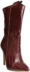 Resim fox SHOES N372677511 Kroko Baskı İnce Topuklu Kadın Bot 