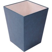 Resim Deri Çöp Kovası Yeşil 