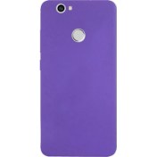 Resim Dlrcase Huawei Nova Kılıf Premier Silikon Kılıf Mat Kılıf Esnek Kılıf Mor 