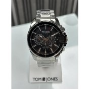 Resim Tom Jones London Siyah Kadran Çelik Kordon Erkek Kol Saati 
