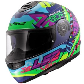 Resim Ls2 Strobe 2 Svent Kask Mavi- Yeşil 