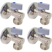 Resim Eca Filtreli Çamaşır / Bulaşık Makinası Musluğu 1/2 4 Adet 602111059 Krom 