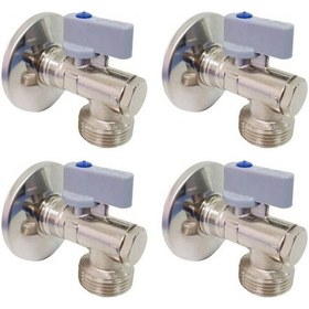 Resim Eca Filtreli Çamaşır / Bulaşık Makinası Musluğu 1/2 4 Adet 602111059 Krom 