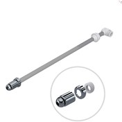 Resim DESIPHON Klozet Taharet Çubuğu Krom Uçlu 34 Cm 