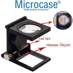 Resim Microcase Hassas Ölçüm 10X Büyütme Büyüteç - Model No By8 