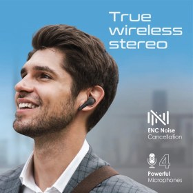 Resim Promate Freepods-3 Tws Bluetooth Kablosuz Kulaklık, 4 Gürültü Önleyici Mikrofon, Dokunmatik Kontrol, Enc Kulaklık 