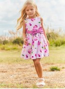 Resim Elbise-baskılı Mor 