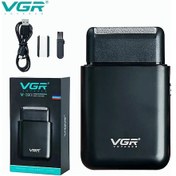 Resim Vgr Elektrikli Tıraş Makinesi Profesyonel Tıraş Makinesi Taşınabilir Mini Tıraş Black With Box Diğer 