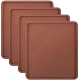 Resim Kenarlı, Yapışmaz Ve Isıya Dayanıklı Gıda Sınıfı Tepsi Kaplamalı 4 Silikon Kurutma Matı 