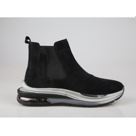 Resim Marcomen 16195 Hakiki Deri Siyah Suet Erkek Bot 001 