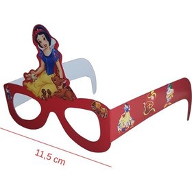 Resim Pamuk Prenses Temalı Kağıt Gözlük 6 Adet Parti Gözlüğü Tüm Yaşlar 