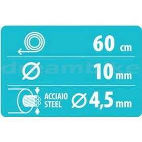 Resim Lampa Yeşil Silikon Kaplı Bisiklet Kilidi Anahtarlı 293730 