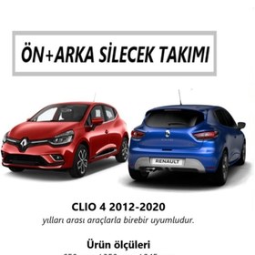 Resim Rbw Renault Clio 4 Ön+arka Muz Silecek Takımı (2012-2019) 