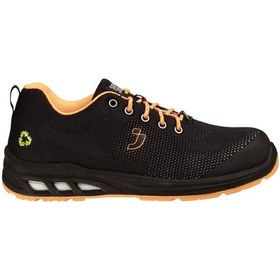 Resim Safety Jogger Ecofitz S1p Low S1p Sr Esd Cı Fo Orng İş Güvenlik Ayakkabısı Siyah Turuncu 