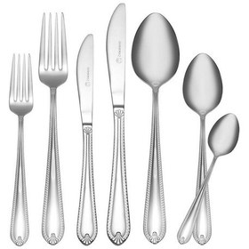 Resim Korkmaz A2516 Dilruba 84 Parça Çatal Kaşık Bıçak Seti Gümüş 