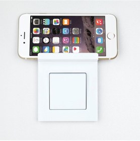 Resim Günsan Eqona Fildişi Beyazı Pratik Telefon Tutucu Çerçeve 