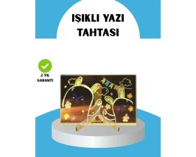 Resim Gültekin Silinebilir LED Mesaj Tahtası 7 Renkli Kalem Dahil 