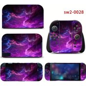 Resim Sunshine022 Nintendo Switch 2 Konsol Ve Kumandalar İçin Mavi Dekoratif Çıkartma 