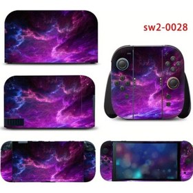 Resim Sunshine022 Nintendo Switch 2 Konsol Ve Kumandalar İçin Mavi Dekoratif Çıkartma 