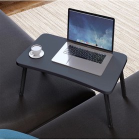 Resim interGO Lipa Katlanabilir Laptop Sehpası Antrasit 