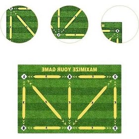 Resim Ganzhoushop Yeşil Suntek Mat Kullanımı Katlanır Halı Futbol Ev İçi Kullanım 60x90cm Yeşil 
