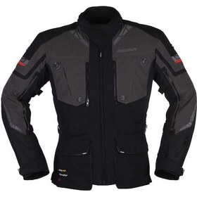 Resim Modeka Panamerıcana Iı Waterproof Ceket Siyah Koyu Gri 