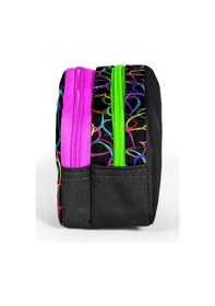Resim Coral High Kız Çocuk Siyah/pembe Kalp Desenli Okul Kalem Çantası Çok Renkli 