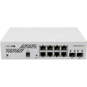 Resim MIKROTIK Css610-8p-2s+ın 8 Port Gigabit Poe Switch 