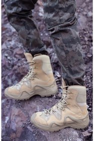 Resim Scooter Siyah Askeri botu WATERPROOF Kışlık Erkek Trekkıng Sneaker Su&soğuk Geçirmez termal Tactical bot 