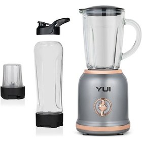 Resim Yui M-18 300 W 3'ü 1 Arada Retro Smoothie Blender Seti 