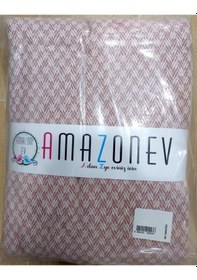 Resim Amazon Ev Naturel Çift Kişilik Pike Takımı-pudra Krem Pudra 