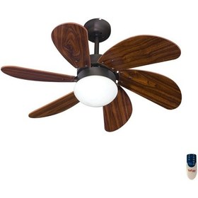 Resim Kaşkar L36009 RC 6 Kanatlı 32" Tavan Vantilatörü 