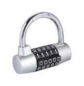 Resim Kosona Zink Alaşımlı 5 Haneli Parola Kilidi - Anahtar Kayıp Sorunu Çözücü, Su Ve Paslanmaz, Güvenli Kilit Gümüş 