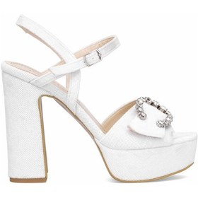 Resim Elit Pm08 K2051-1t Kadın Platform Ayakkabı Beyaz Beyaz 