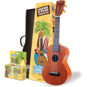 Resim Mahalo MJ2TBRK Java Series Concert Ukulele Seti (Trans. Brown) 